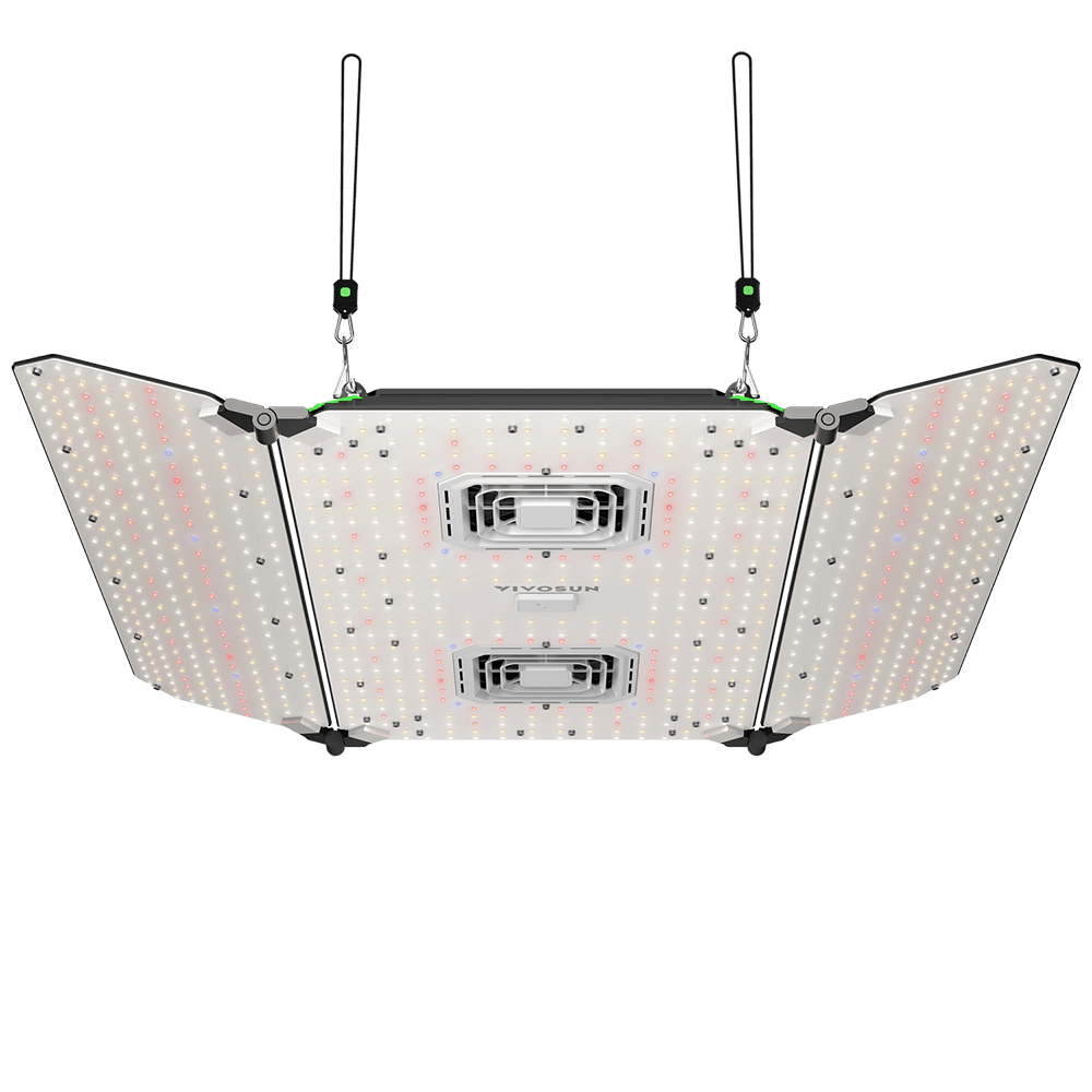 Vivosun AeroLight Wing AW400 Tunable Spectrum LED Grow Light 400W, with Integrated Circulation Fan, Compatible with APP, 4 x 4 Ft. Coverage