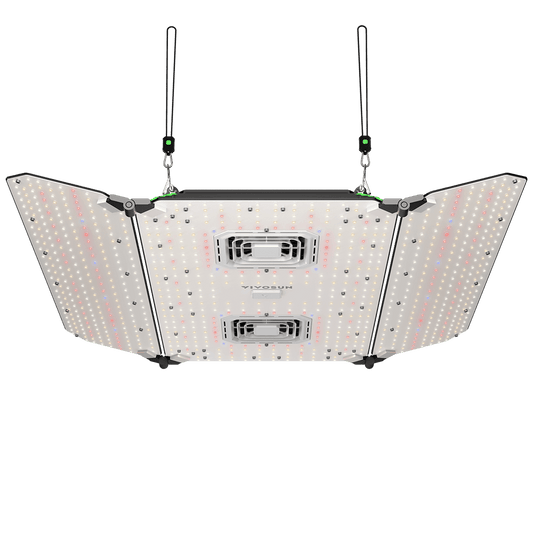 Vivosun AeroLight Wing AW400 Tunable Spectrum LED Grow Light 400W, with Integrated Circulation Fan, Compatible with APP, 4 x 4 Ft. Coverage