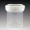 Globe Scientific 6525 Container Tite-Rite Wide Mouth 90mL (3oz) PP 53mm Opening Graduated with Separate White Screwcap