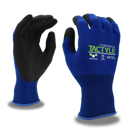 Cordova Safety 6670XL TACTYLE™, Machine Knit, PVO2, A1