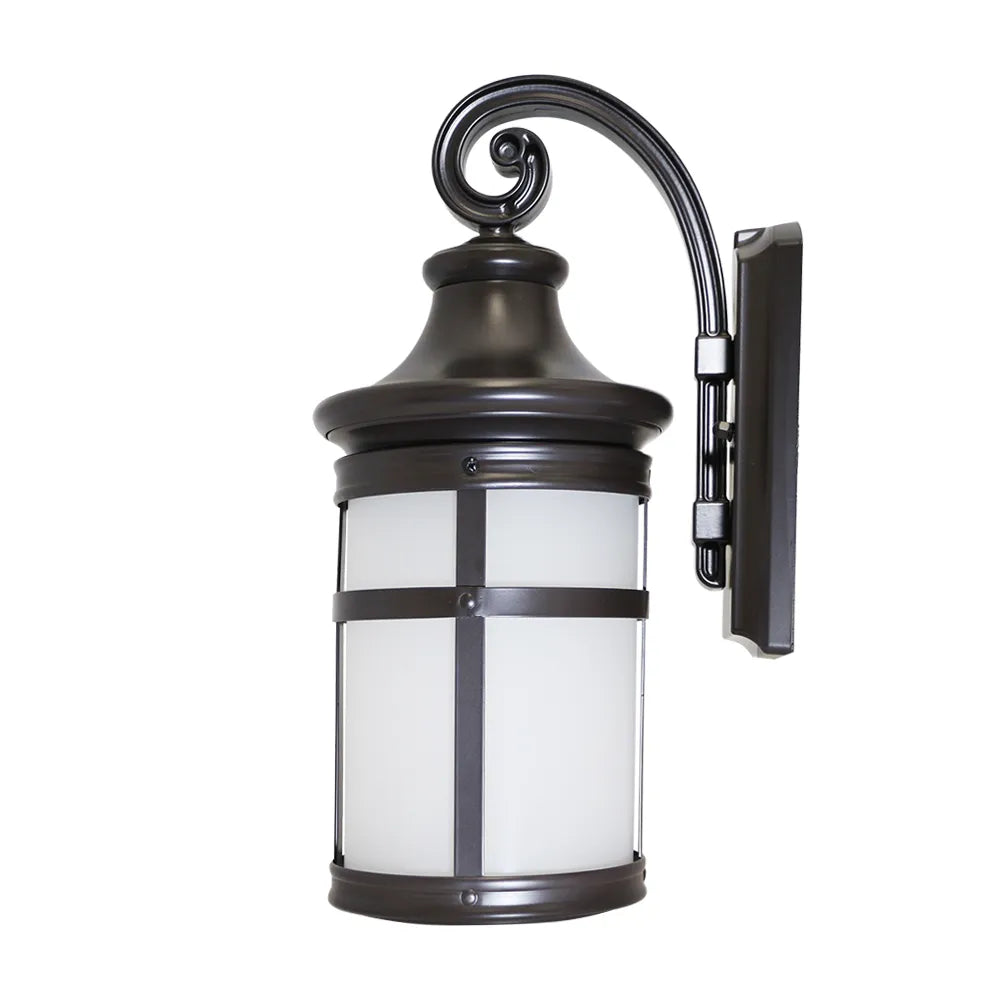 Euri Lighting EOL-WL17BRZ-1030e Residential LED 12.5-Watt Outdoor Wall Lantern Wet Rated Non-Dimmable in 3000K
