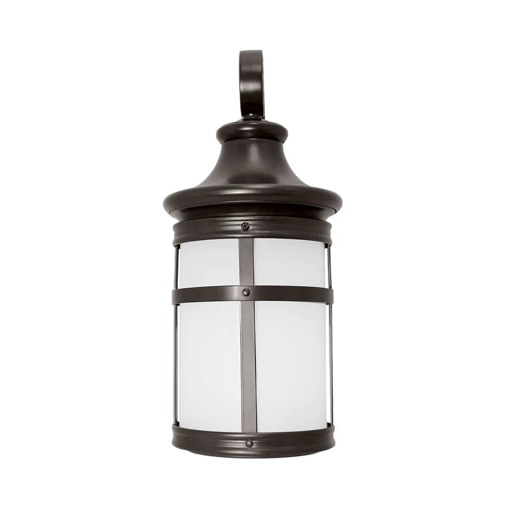Euri Lighting EOL-WL17BRZ-1030e Residential LED 12.5-Watt Outdoor Wall Lantern Wet Rated Non-Dimmable in 3000K
