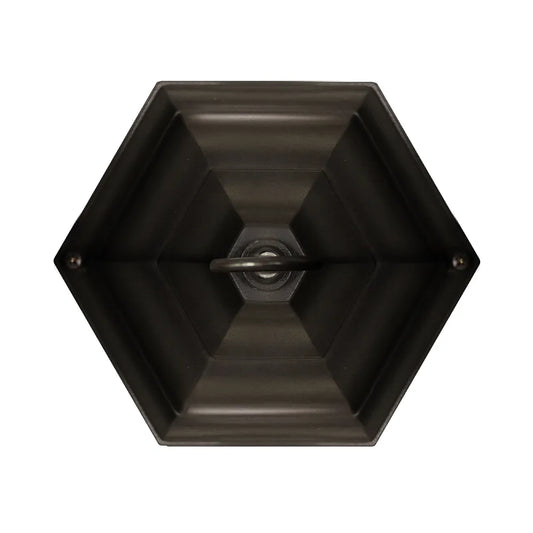 Euri Lighting EHL-130W-MD Decorative Fixture LED Flickering Flame Hanging Lantern with Dual Security Light and Flame Mode Wet Rated Wall Switch Operated, Bronze Finish with Water Glass