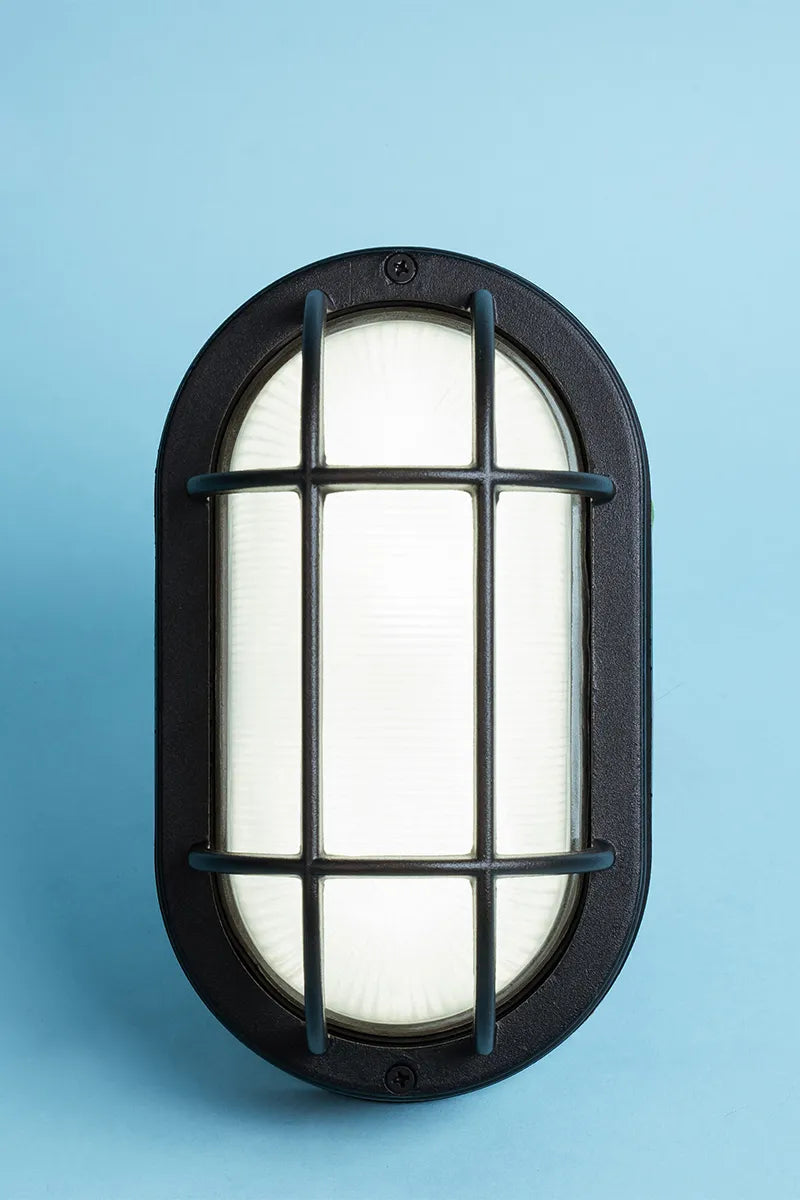 Euri Lighting EOL-WL13BK-3100se Residential LED 6.2-Watt Outdoor Bulkhead Wall Light Wet Rated 6 Color Selectable Non-Dimmable