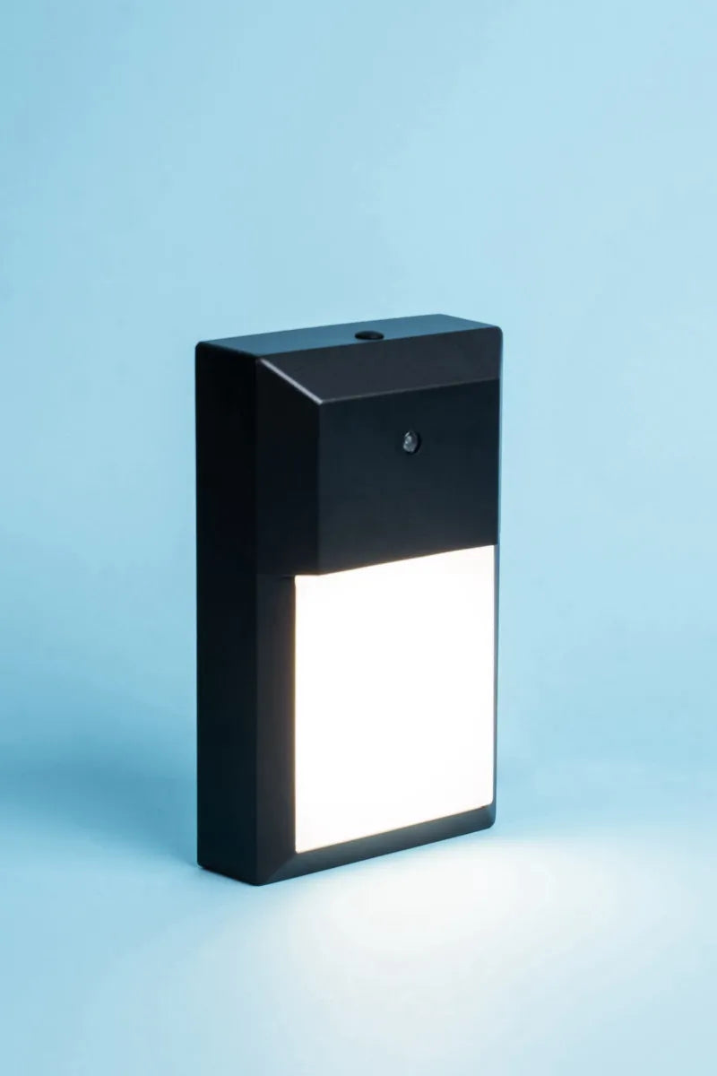 Euri Lighting EOL-WL02BK-2100e Commercial LED 15.8 Watt Mini Wall Pack 5 Color Selectable Wet Rated Non-Dimmable Photocell Sensor