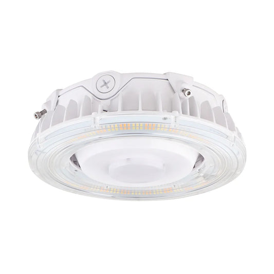 Euri Lighting ECR-100W103s Commercial LED 100-Watt Round Canopy Light 3 Color Selectable Waterproof IP65 Protection Dimmable