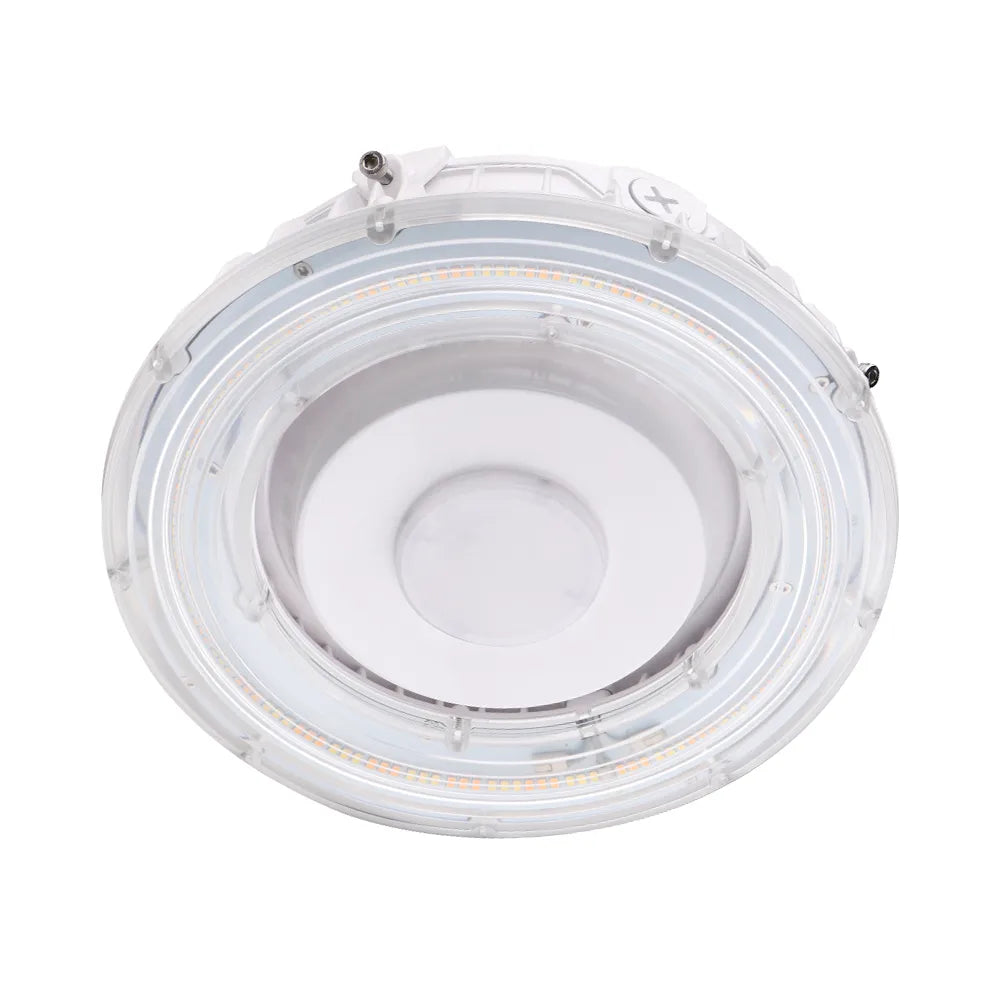 Euri Lighting ECR-55W103s Commercial LED 55-Watt Round Canopy Light 3 Color Selectable Waterproof IP65 Protection Dimmable