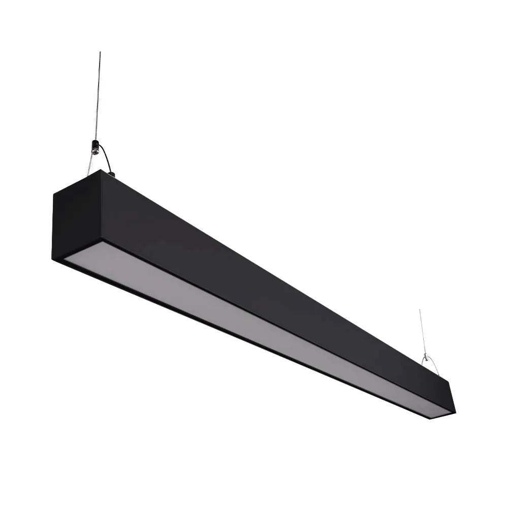 Euri Lighting EUD4-50W103sw-B Commercial LED 50-Watt 4 ft. Architectural Linear Up and Down Light Dual 3 Color Selectable Dimmable Linkable - Black
