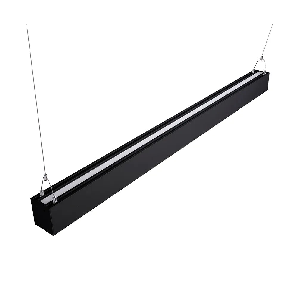 Euri Lighting EUD4-50W103sw-B Commercial LED 50-Watt 4 ft. Architectural Linear Up and Down Light Dual 3 Color Selectable Dimmable Linkable - Black