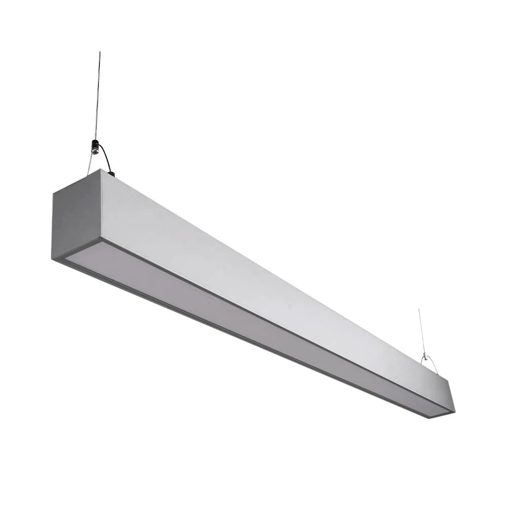 Euri Lighting EUD4-50W103sw-S Commercial LED 50-Watt 4 ft. Architectural Linear Up and Down Light Dual 3 Color Selectable Dimmable Linkable - Silver