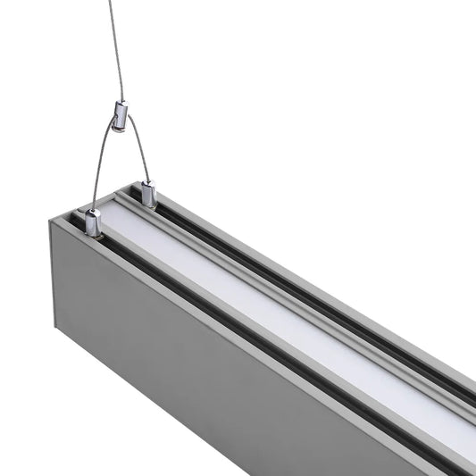 Euri Lighting EUD4-50W103sw-S Commercial LED 50-Watt 4 ft. Architectural Linear Up and Down Light Dual 3 Color Selectable Dimmable Linkable - Silver