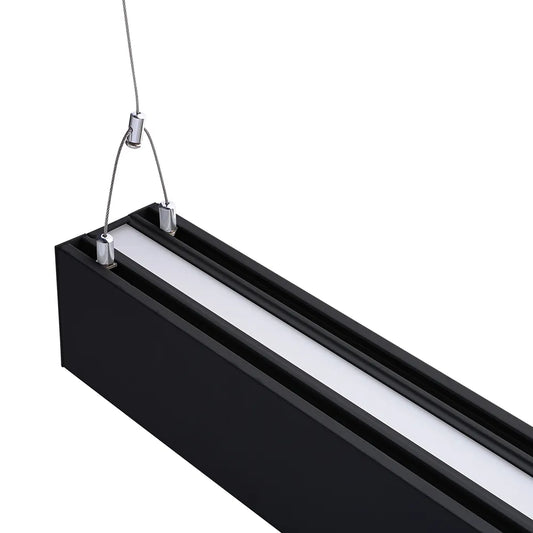 Euri Lighting EUD4-50W103sw-B Commercial LED 50-Watt 4 ft. Architectural Linear Up and Down Light Dual 3 Color Selectable Dimmable Linkable - Black