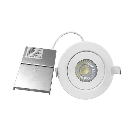 Euri Lighting DLC4G-9W105se Commercial LED CA Compliant 65-Watt Equivalent 4” Gimbal Downlight with Junction Box 5 Color Selectable Dimmable