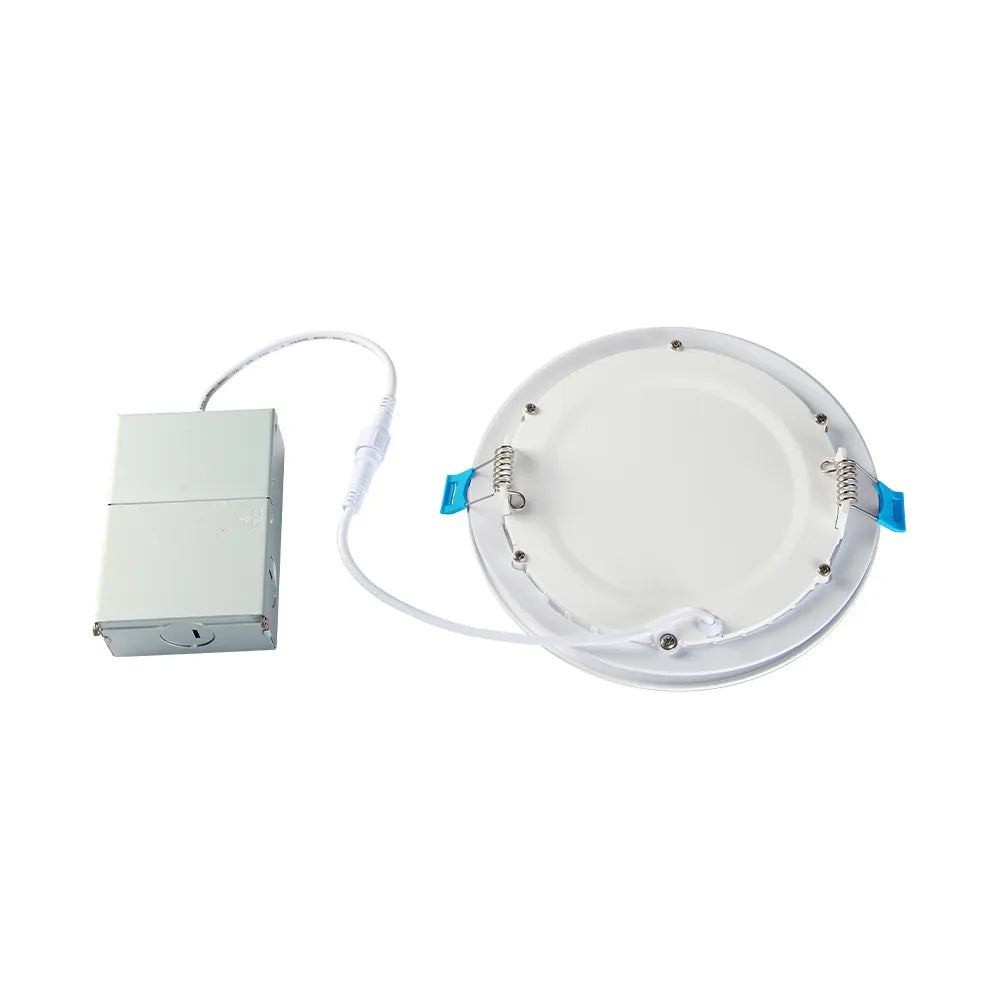 Euri Lighting DLC6S-12W205se Commercial LED CA Compliant 100-Watt Equivalent 6” Slim Recessed Downlight with Junction Box 5 Color Selectable Dimmable