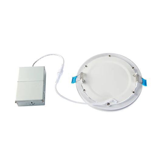 Euri Lighting DLC6S-12W205se Commercial LED CA Compliant 100-Watt Equivalent 6” Slim Recessed Downlight with Junction Box 5 Color Selectable Dimmable