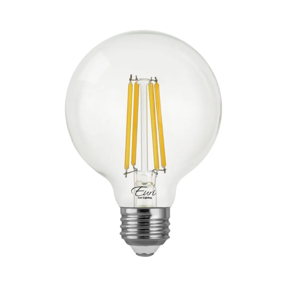 Euri Lighting VG25-3020e Vintage LED 100-Watt Equivalent G25 Globe Filament Lamp E26 Base Dimmable
