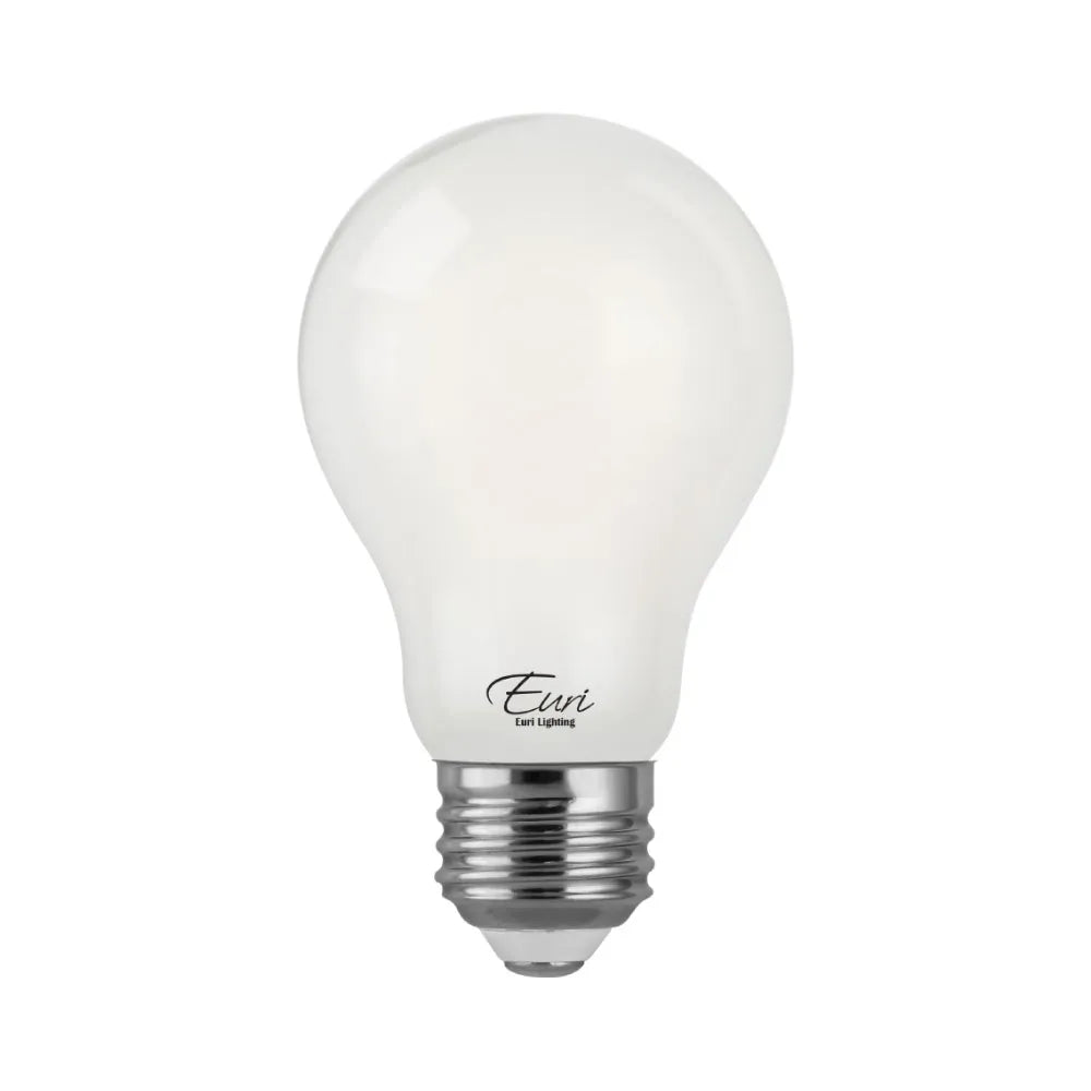 Euri Lighting VA19-3020ef Vintage LED 60-Watt Equivalent A19 Filament Lamp E26 Base Frosted Glass Dimmable