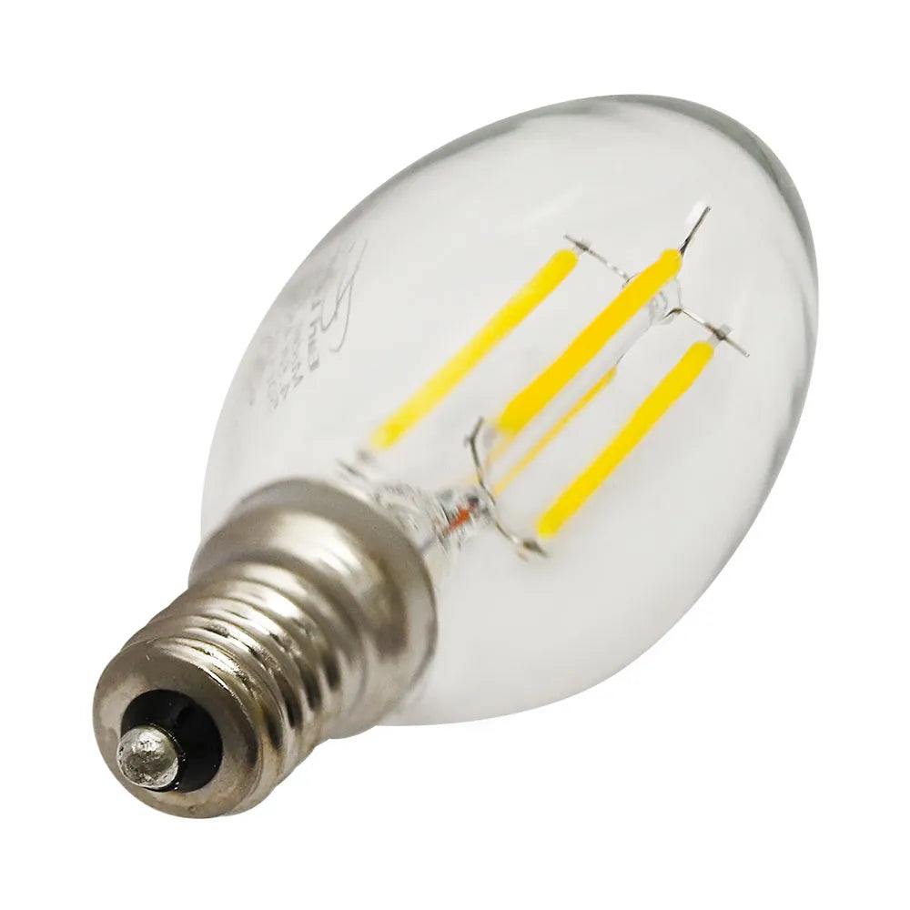 Euri Lighting VB10-3020e-4 Vintage LED 60-Watt Equivalent B10 Filament Lamp E12 Candelabra Dimmable