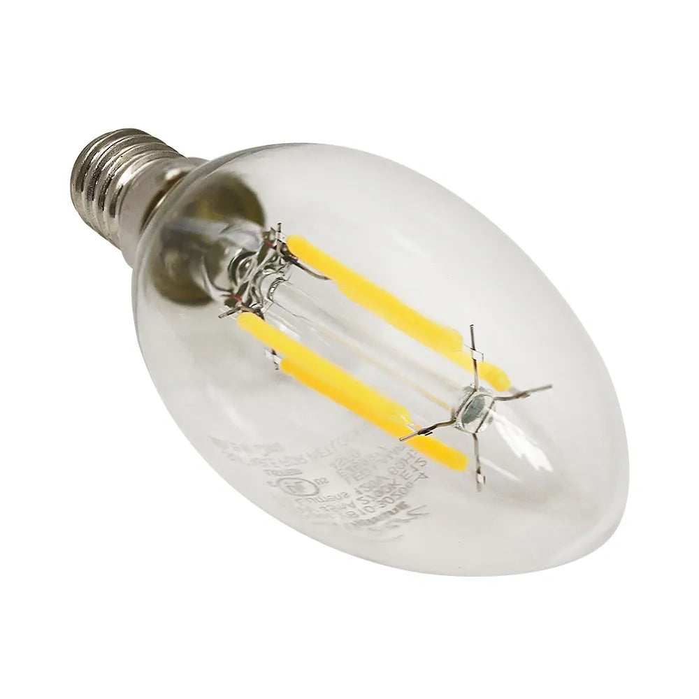 Euri Lighting VB10-3020e-4 Vintage LED 60-Watt Equivalent B10 Filament Lamp E12 Candelabra Dimmable