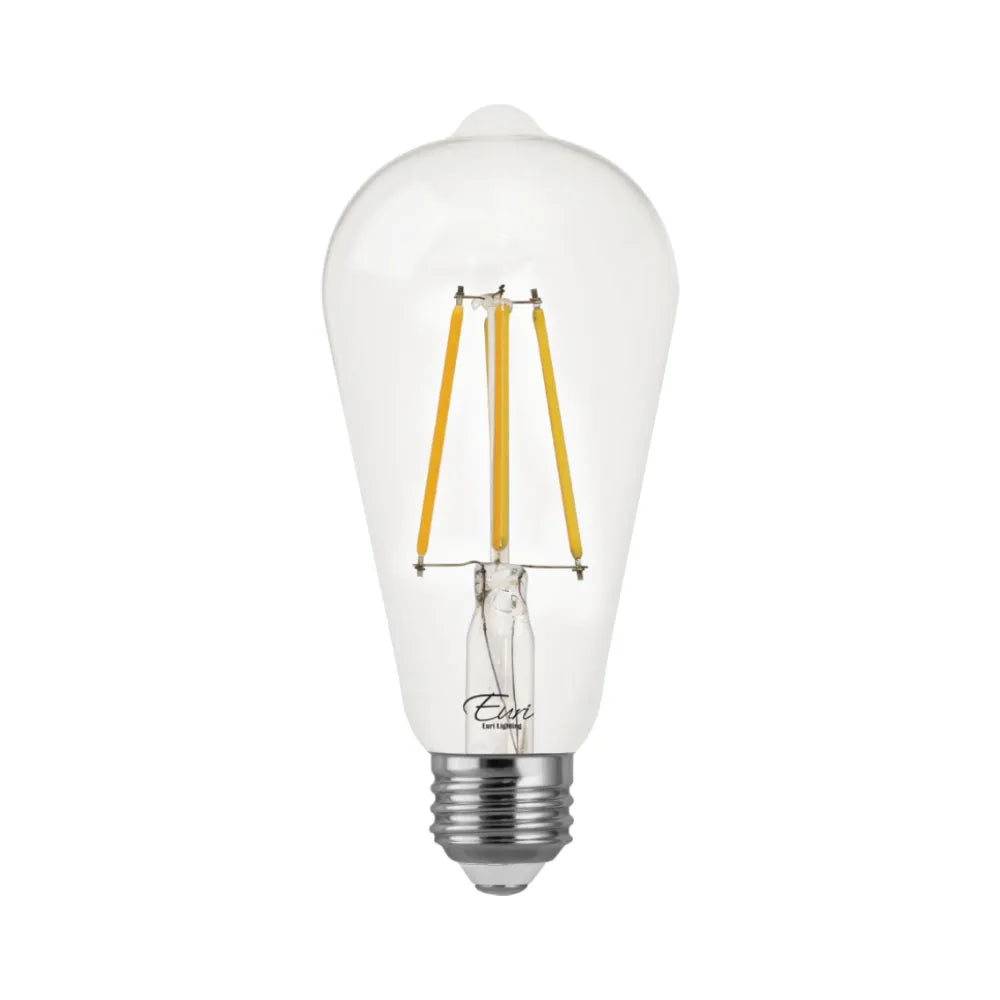 Euri Lighting VST19-3020e Vintage LED 75-Watt Equivalent ST19 Edison Filament Lamp E26 Base Dimmable