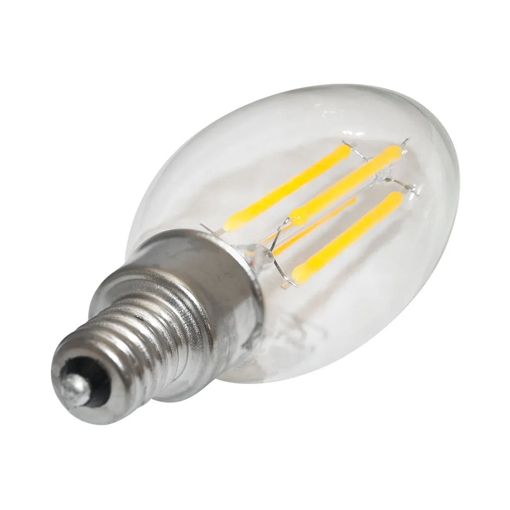 Euri Lighting VB10-3020cec-4 Vintage LED CA Compliant 60-Watt Equivalent B10 Filament Lamp E12 Candelabra Dimmable