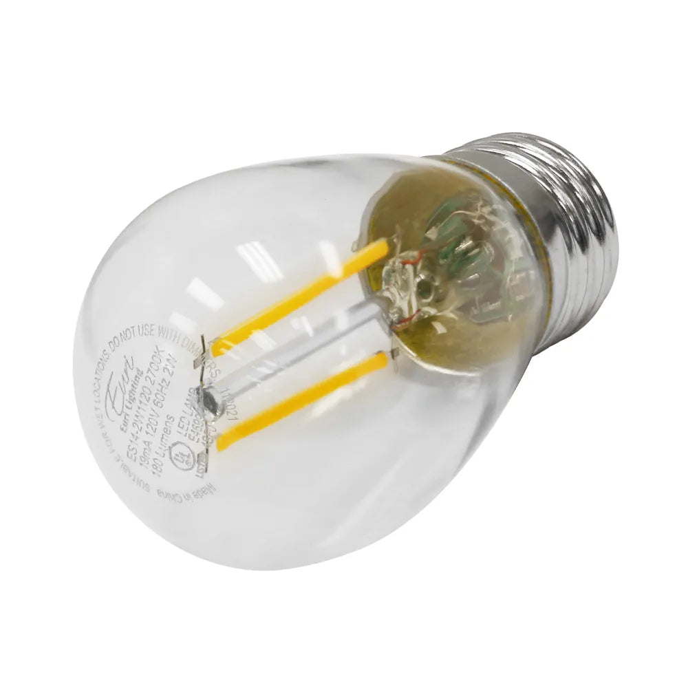 Euri Lighting ES14-2W1120 Vintage LED 25-Watt Equivalent S14 Filament String Lamp E26 Base Non-Dimmable