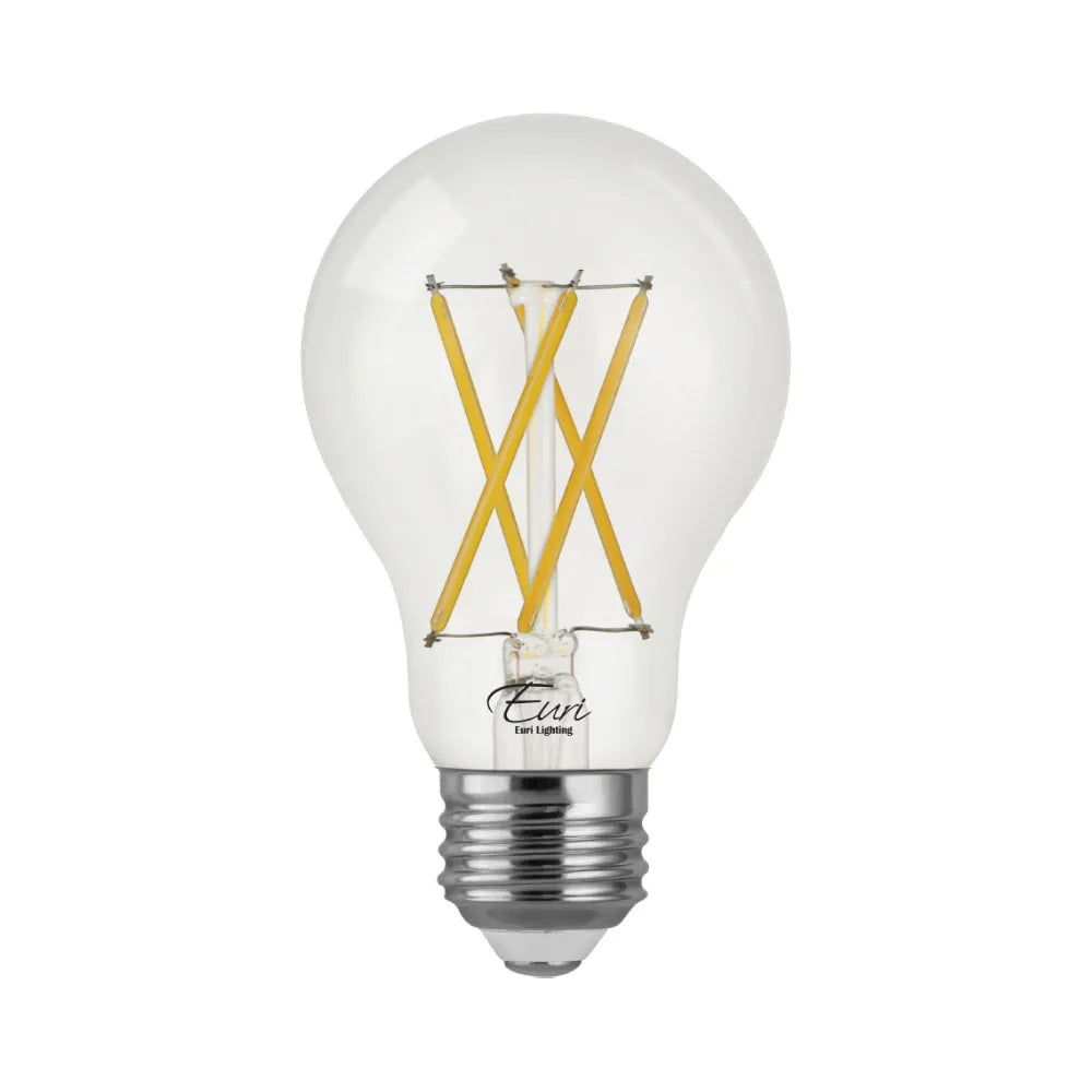 Euri Lighting VA19-3020cec Vintage LED CA Compliant 60-Watt Equivalent A19 Filament Lamp E26 Base Dimmable