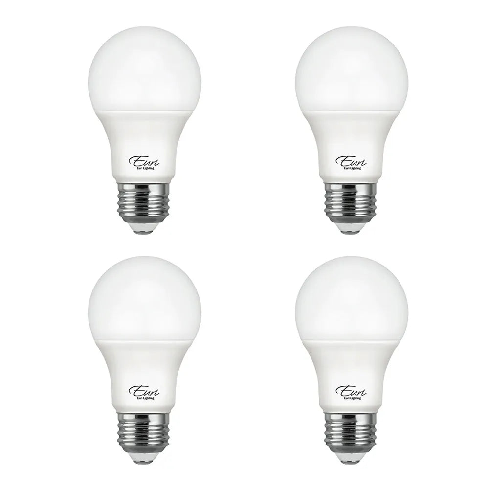 Euri Lighting EA19-6120-4 Econ LED 60-Watt Equivalent A19 Lamp E26 Base Non-Dimmable