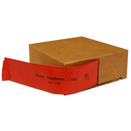 Jones Stephens S22001 1/2" - 1" Pipe Sleeving, 6 mil, 200', Red