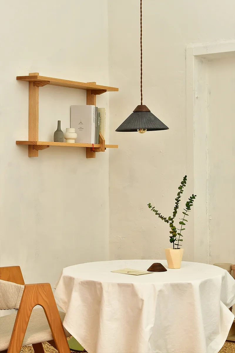 Euri Lighting EIN-HL3DG-1100 Artisan Concrete Collection Summit Mountain Pendant Fixture, Dark Grey