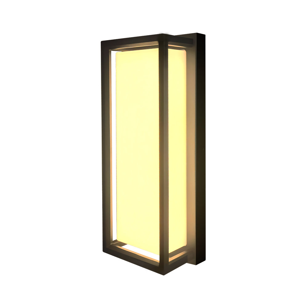 Euri Lighting LIS-WL1000-14 Smart LED 22-Watt Outdoor Wall Light Multicolor CCT+RGB Color Changing Waterproof Dimmable Mobile App Controlled