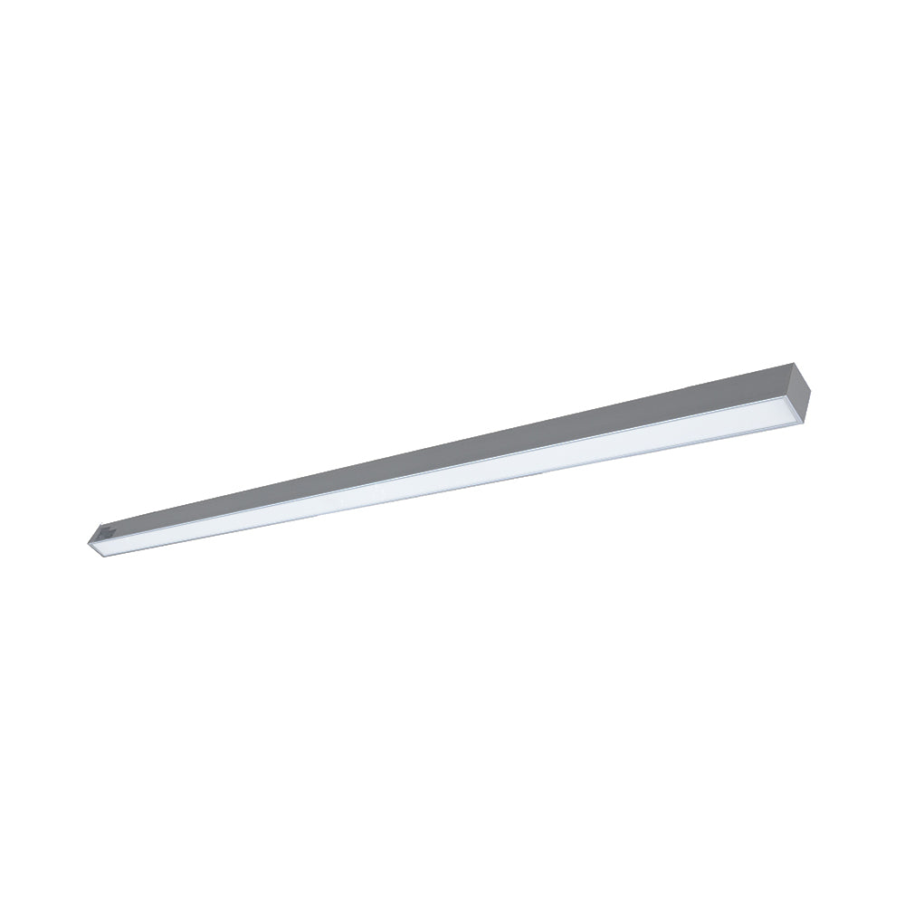 Euri Lighting EUD8-100W103sw-S Commercial LED 100-Watt 8 ft. Architectural Linear Up and Down Light Dual 3 Color Selectable Dimmable Linkable - Silver