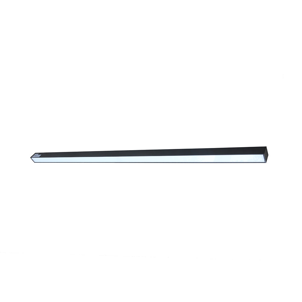 Euri Lighting EUD8-100W103sw-B Commercial LED 100-Watt 8 ft. Architectural Linear Up and Down Light Dual 3 Color Selectable Dimmable Linkable - Black
