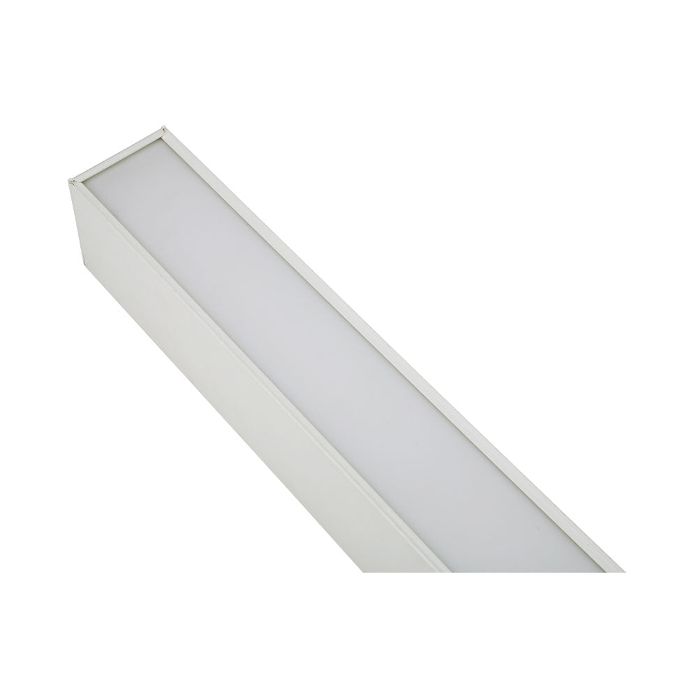 Euri Lighting EUD8-100W103sw-W Commercial LED 100-Watt 8 ft. Architectural Linear Up and Down Light Dual 3 Color Selectable Dimmable Linkable - White