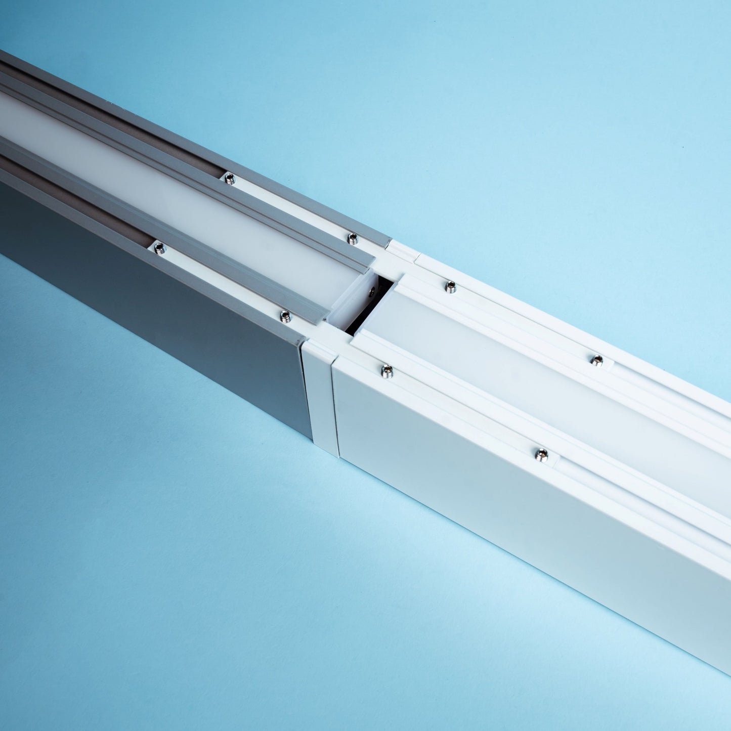 Euri Lighting EUD8-100W103sw-W Commercial LED 100-Watt 8 ft. Architectural Linear Up and Down Light Dual 3 Color Selectable Dimmable Linkable - White
