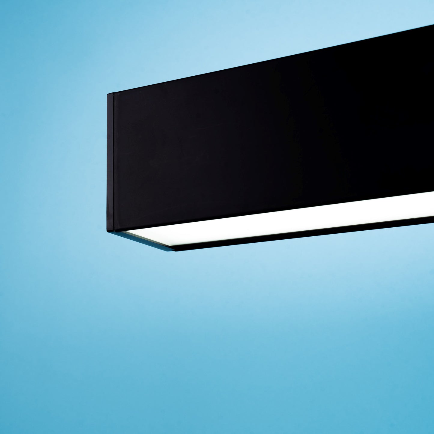 Euri Lighting EUD8-100W103sw-B Commercial LED 100-Watt 8 ft. Architectural Linear Up and Down Light Dual 3 Color Selectable Dimmable Linkable - Black