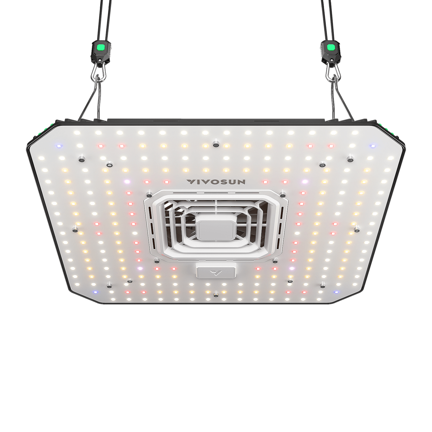 Vivosun AeroLight A100 Tunable Spectrum LED Grow Light 100W, with Integrated Circulation Fan, Compatible with APP, 2 x 2 Ft. Coverage
