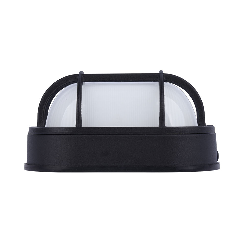 Euri Lighting EOL-WL13BK-3100se Residential LED 6.2-Watt Outdoor Bulkhead Wall Light Wet Rated 6 Color Selectable Non-Dimmable
