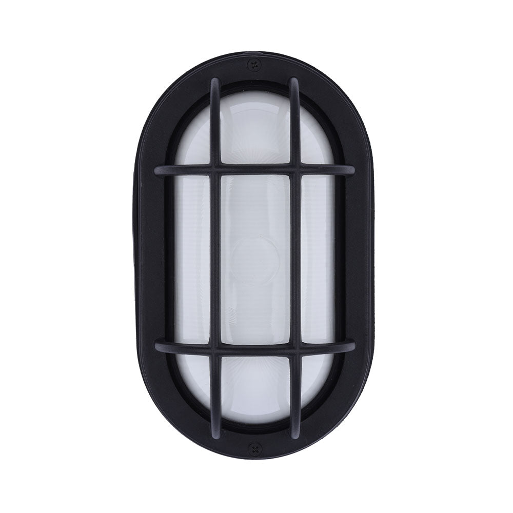 Euri Lighting EOL-WL13BK-3100se Residential LED 6.2-Watt Outdoor Bulkhead Wall Light Wet Rated 6 Color Selectable Non-Dimmable