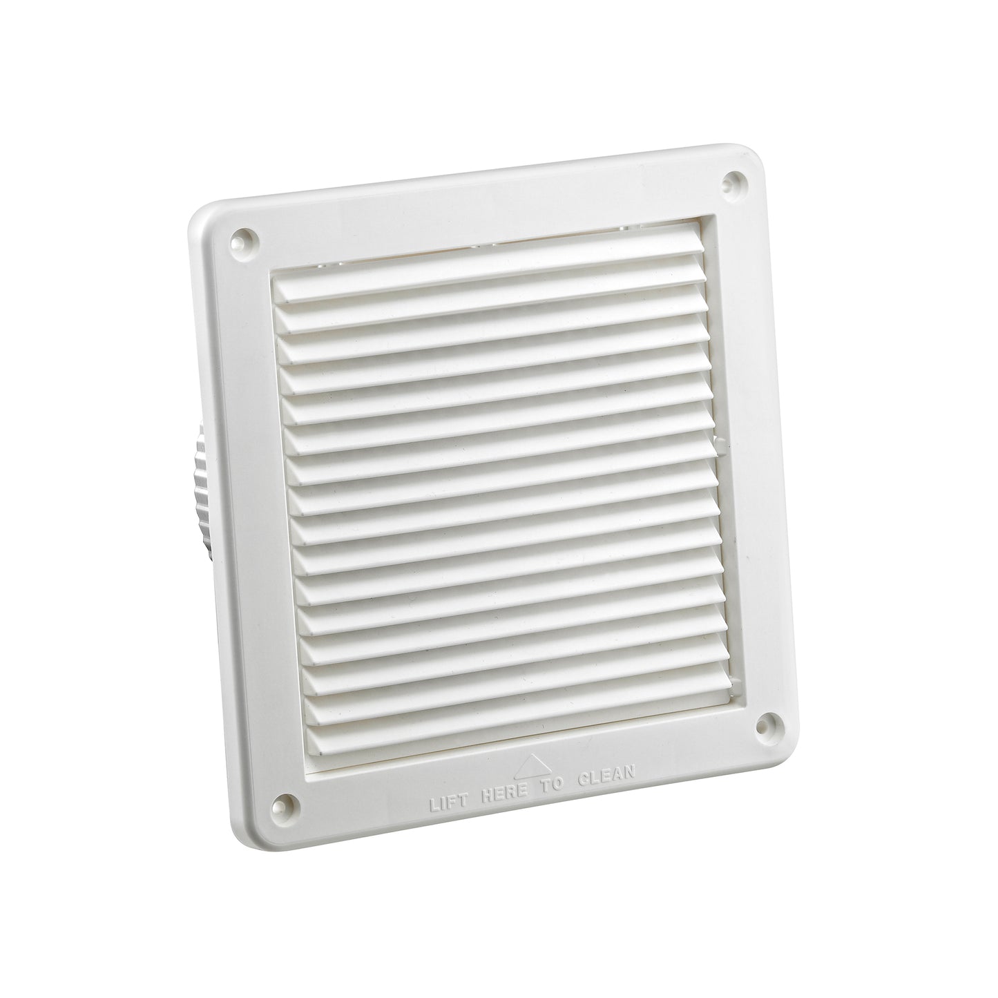 Lambro 676W-ML 6 Inch White Plastic Fresh Air Intake Vent (Mini Louver)