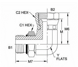 Brennan 6809-20-20-NWO-SS 20Maorb-20FJs 90 Elbow STNLS