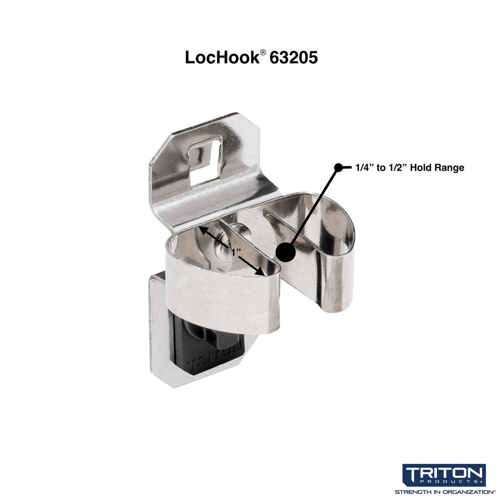 Triton Products 63205 1/4-1/2" SS LH Std Spring Clip 3PK