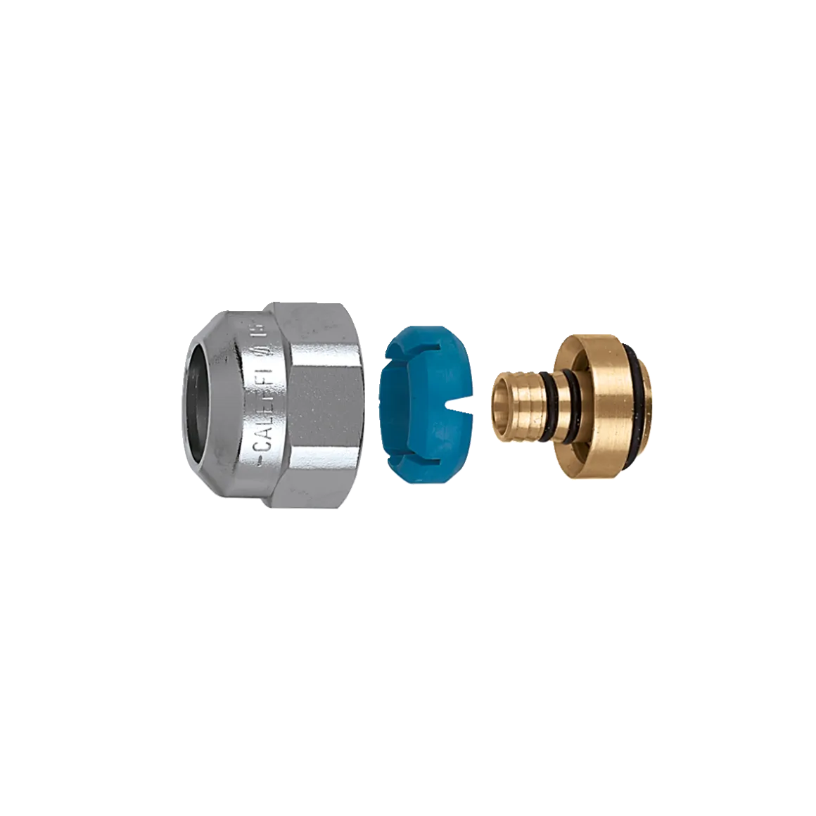 Caleffi 681524 1/2" PEX FITTING W/CHROME NUT
