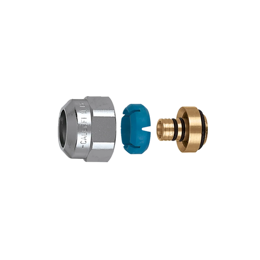 Caleffi 681524 1/2" PEX FITTING W/CHROME NUT