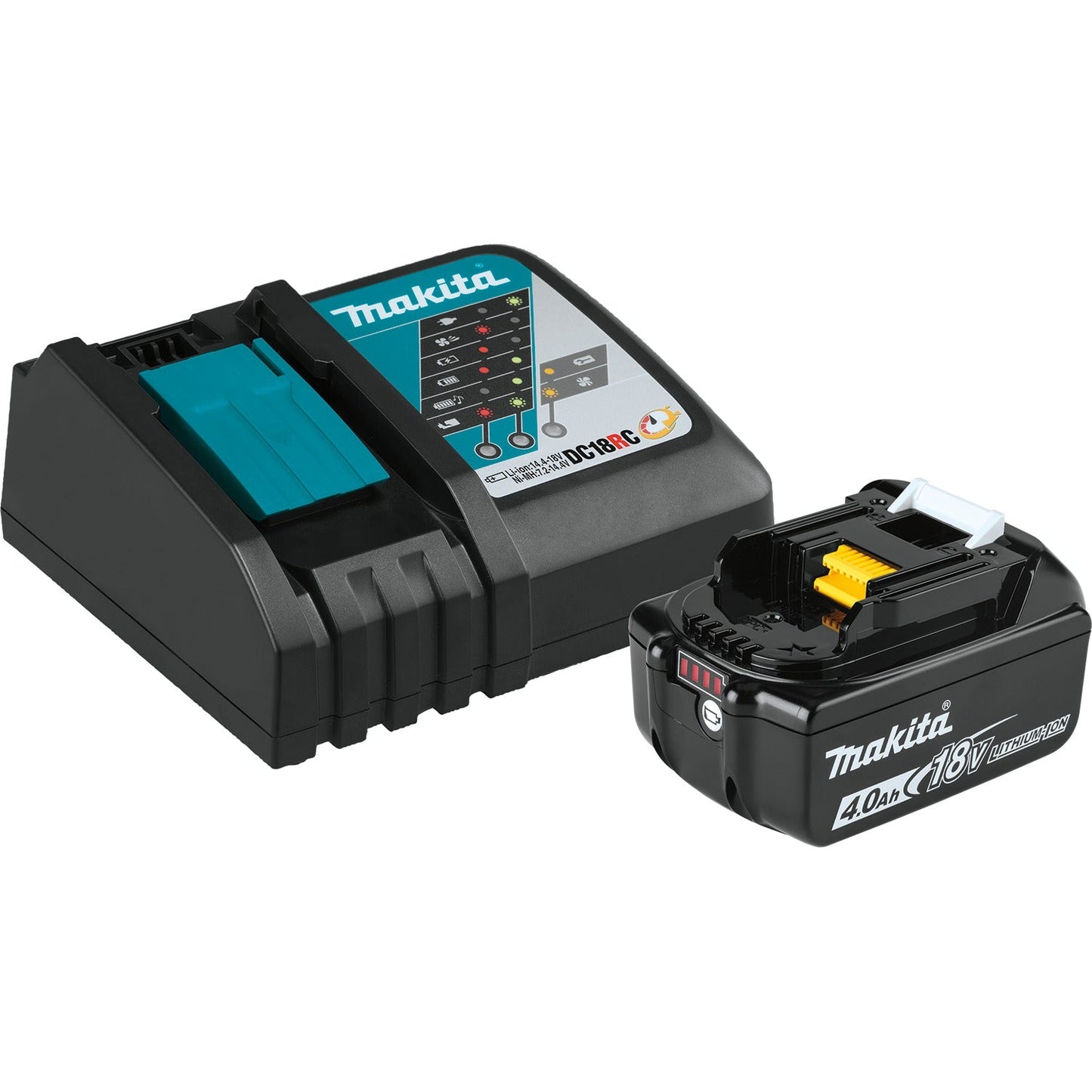 Makita ADBL1840BDC1 Outdoor Adventure, 18V LXT® Lithium‘Ion Battery and Charger Starter Pack (4.0Ah)