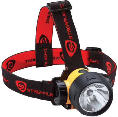 Streamlight 61050 Trident Headlamp Yellowwith Rubber Strap