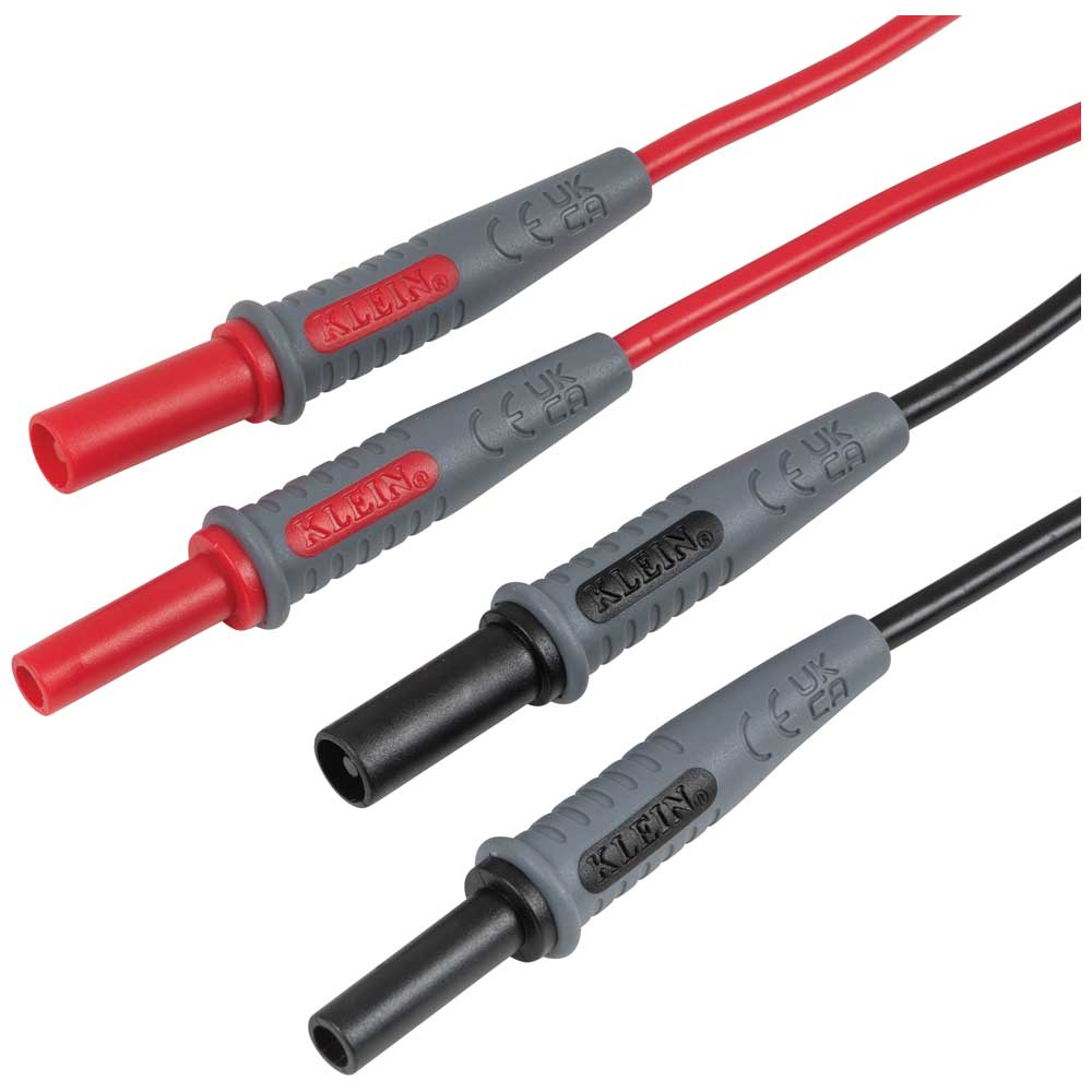 Klein Tools 69359 Lead Adapters, Red and Black, 3-Foot