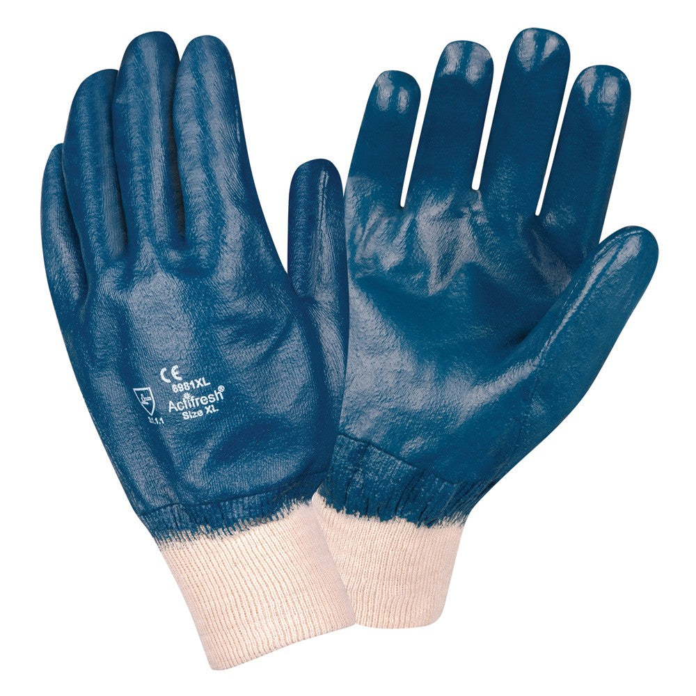 Cordova Safety 6981L Supported, Brawler II™, Nitrile, Smooth, Interlock