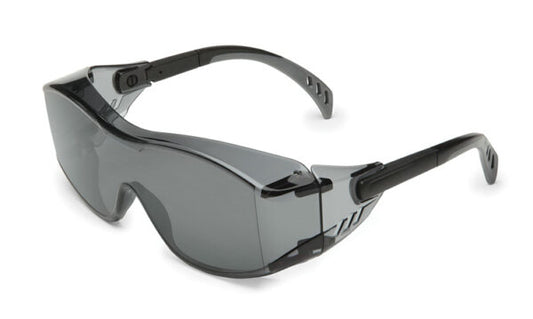Gateway Safety 6983 Cover2 OTG Safety Glasses - Over-the-Glasses Lightweight Wraparound Eye Protection with Adjustable Temples