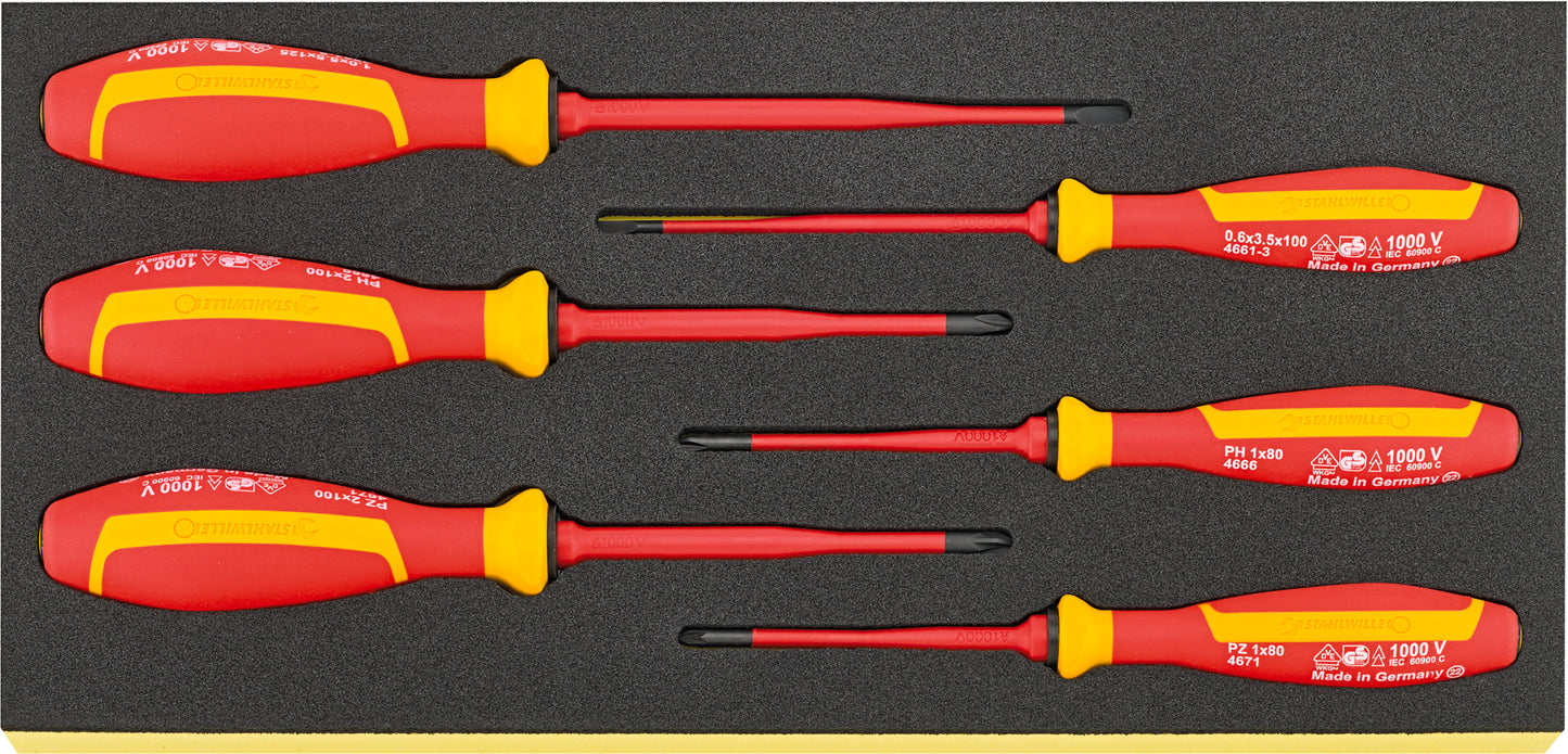 Stahlwille 96838814 TCS 4661/4671 VDE Vde Screwdriver Set Drall+